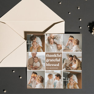 Foto da família Collage   Agradecido, Abençoado