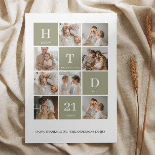 Foto da família Collage   Feliz Dia de Ação de Gra