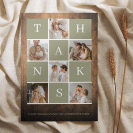 Foto da família Collage | Feliz Dia de Ação de Gra