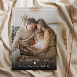 Foto da família Collage | Nome de agradecimento e 