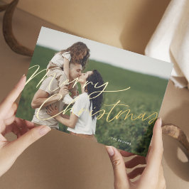 Foto da família de Natal simples e limpa