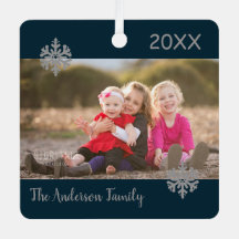 Foto da família de Natal Snowflake