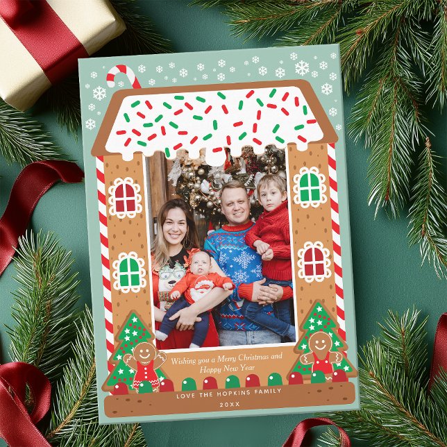 Foto da Família Feriado do Gingerbird House (Criador carregado)