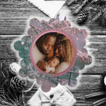 Foto da Família Floco de Neve de inverno rosa, ros