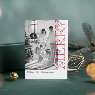 Foto da Família Moderna   Natal Vermelho Alegre 