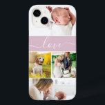 Foto da família personalizada Memórias da mãe Scri<br><div class="desc">Apresentando nossa Personalidade da Família Memória Mãe Memórias Apaixonando capas de iphone de Casal Rosa, o acessório perfeito para a exibição de memórias prezadas e expressar amor pela mãe. Se ela tem procurado por uma capa de telefone que reflita verdadeiramente a sua individualidade, não olhe mais. Esta capas de iphone...</div>