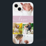 Foto da família personalizada Memórias da mãe Scri<br><div class="desc">Apresentando nossa Personalidade da Família Memória Mãe Memórias Apaixonando capas de iphone de Casal Rosa, o acessório perfeito para a exibição de memórias prezadas e expressar amor pela mãe. Se ela tem procurado por uma capa de telefone que reflita verdadeiramente a sua individualidade, não olhe mais. Esta capas de iphone...</div>