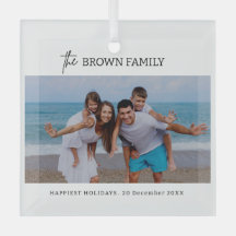 Foto da família personalizada simples e minimalist