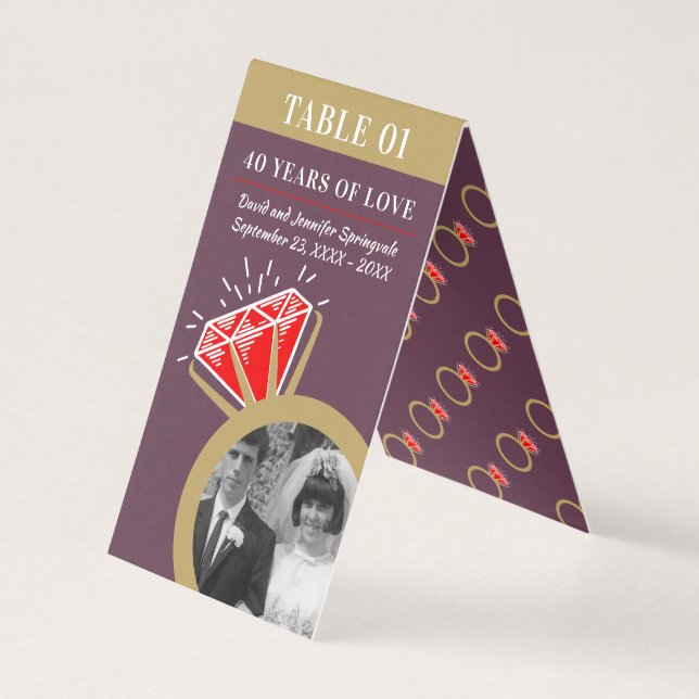 Foto da festa de 40 anos ruby gold ring 2 (Frente)