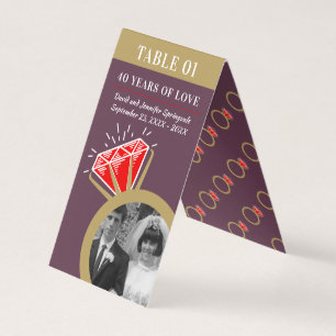 Foto da festa de 40 anos ruby gold ring 2