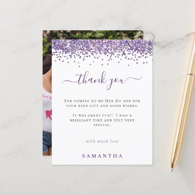 Foto da Festa Hen Roxa do Orçamento Muito Obrigado (Frente/Verso In Situ)