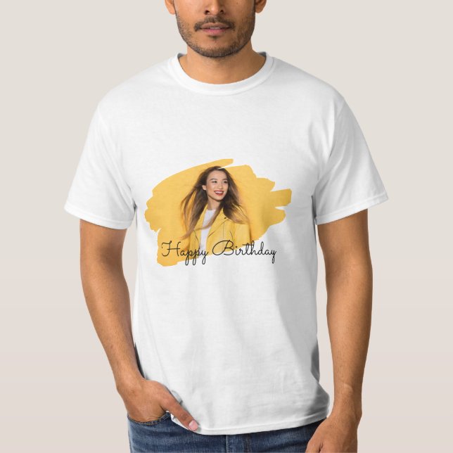 Foto da marca personalizada Parabéns, T-Shirt (Frente)