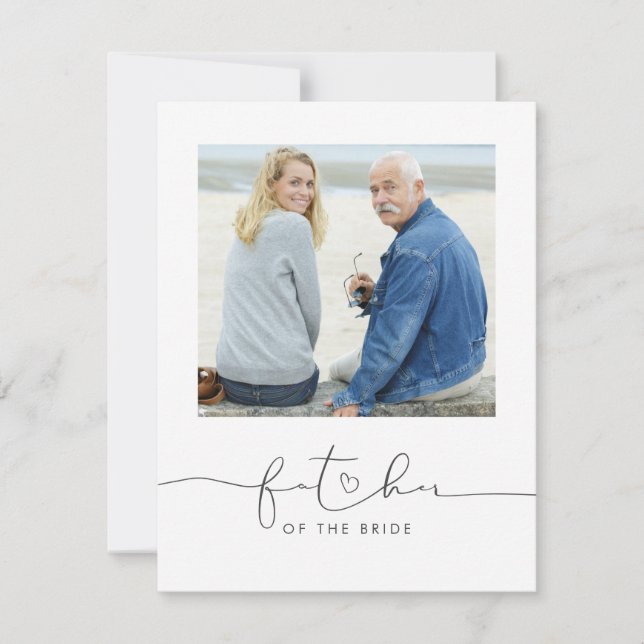 Foto da Mensagem do Pai da Noiva da Manhã de Casam (Frente)