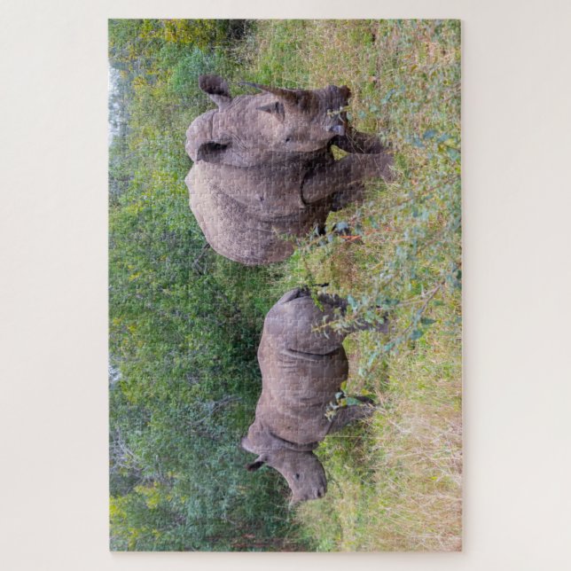 Foto da Rinoceronose quebra-cabeça (Vertical)