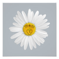Daisy Flower Para A Mãe Arte Personalizar O Fundo