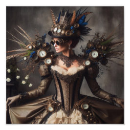 Foto Dama do Tempo Vitoriana Vintage Steampunk