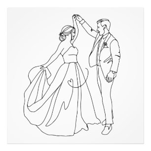 Foto Dança Eterna - Arte da Linha de Casamento Minimali
