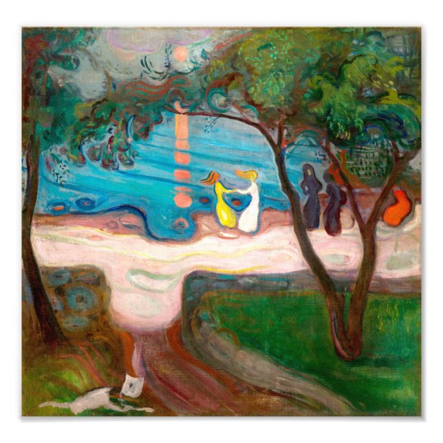 Foto Dançando numa Praia | Edvard Munch | (Frente)