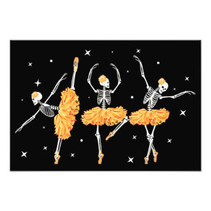 Foto Dançando Skeleton Ballerina Balé Dance Halloween