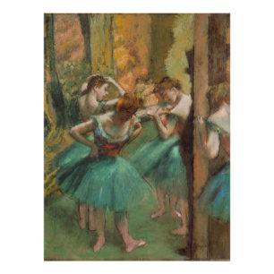 Foto Dançarinos, rosa e verde Edgar Degas