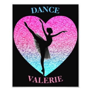 Foto Dance Ballerina com nome personalizado