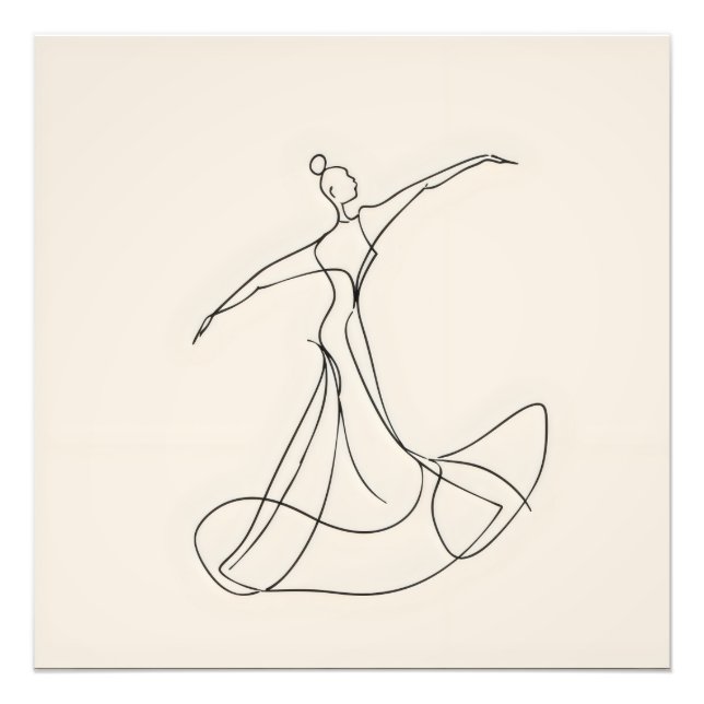 Foto Dancer Line Art (Frente)
