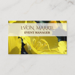 Foto das Flores Amarelas, Cartão de Negócios Summe