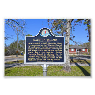Foto Dauphin Island, Alabama, signo histórico