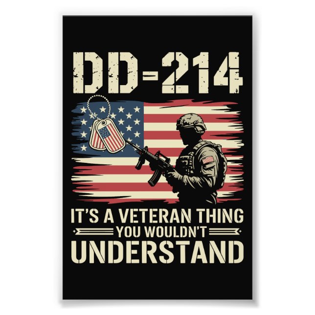 Foto DD-214 Its A Veteran Thing You Wouldn't Understand (Frente)