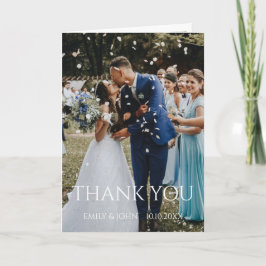 Foto de Agradecimento de Casamento Personalizada