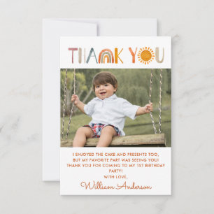 Foto de agradecimento em aquarela para 1º aniversá