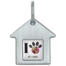 Foto de animal de estimação personalizada e nome d
