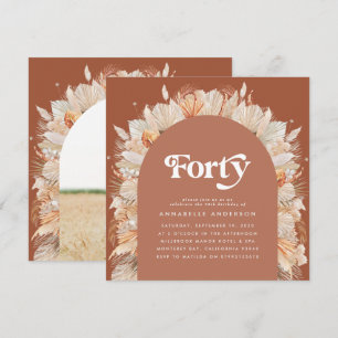 Foto de aniversário de 40 anos de grama de erva d