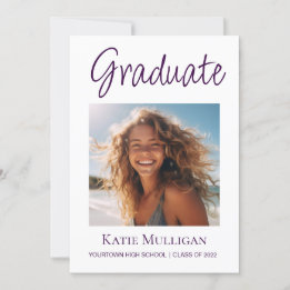 Foto de anúncio de formatura com gradiente roxo pr