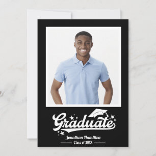 Foto de anúncio de formatura preto