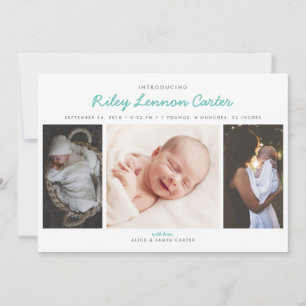 Foto de Anúncio de Nascimento com Introdução Amigá