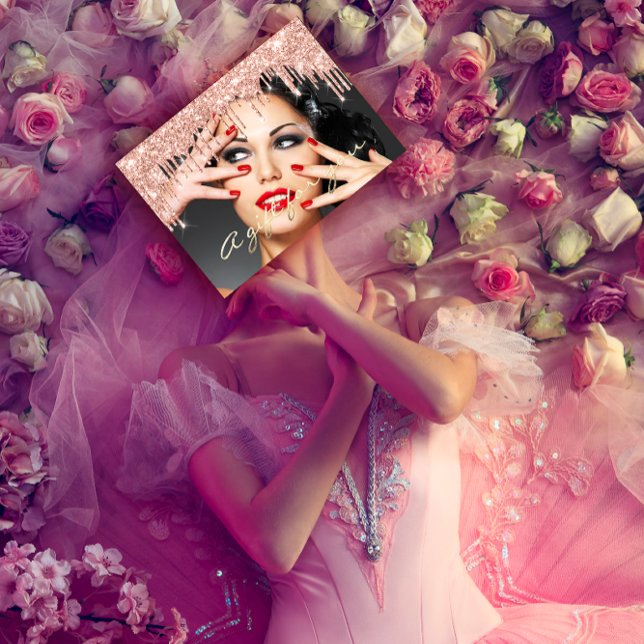 Foto de ativação de feriado de salão de beleza do  (Gift Certificate Beauty Salon Holiday Makeup Photo)