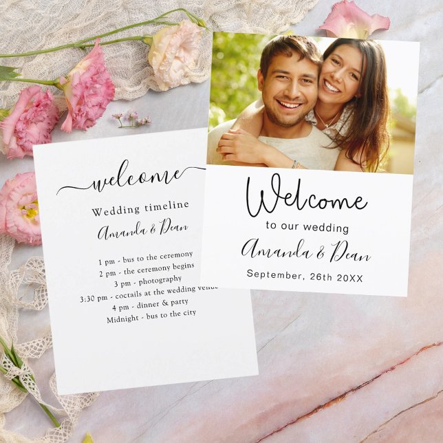 Foto de boas-vindas do programa de casamento (Criador carregado)