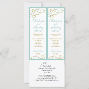 Foto de Booth Foto de Booth Turquoise e Dourada