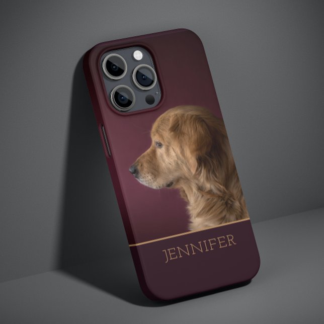 Foto de Cachorro Personalizada com Nome Golden Ret (Criador carregado)