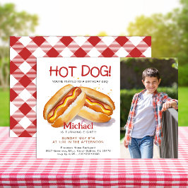 Foto de Cachorro Quente Convite de Aniversário - J