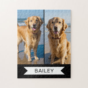 Foto de cão Personalizada Quebra-cabeça de serra d