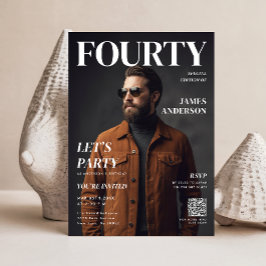 Foto de Capa de Revista Moderna para Festa de 40 A