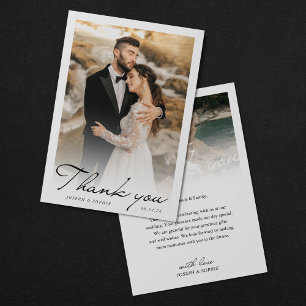 Foto de Cartão de Agradecimento de Casamento Român