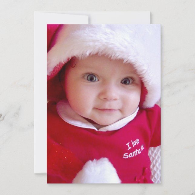 Foto de cartão de Natal Cartão de Férias Plano (Frente)