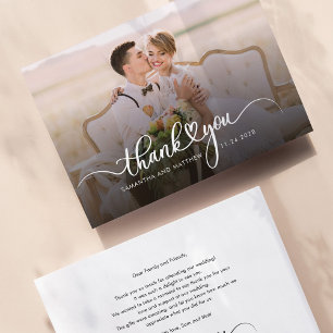 Foto de Cartões de agradecimentos de Casamento com