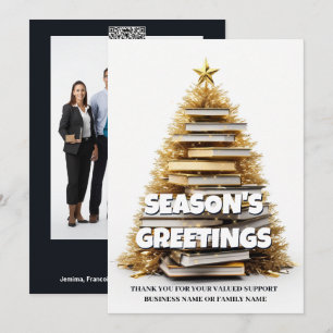 Foto de cartões de natal de escritores da árvore d
