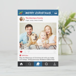 Foto de Cartões de natal de Quadro do Instagram d