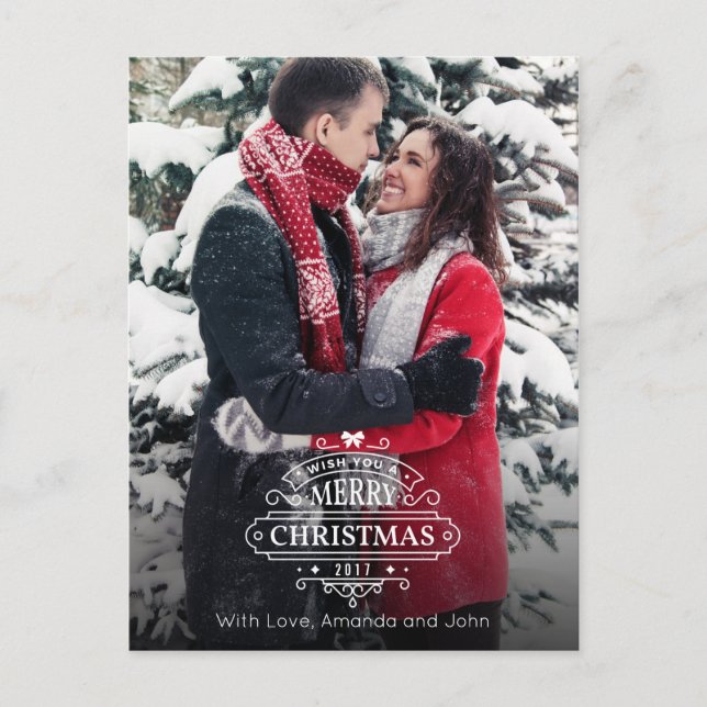 Foto de Cartões de natal Elegantes (Frente)