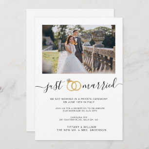 Foto de Casais de anúncio de Recem casados simples